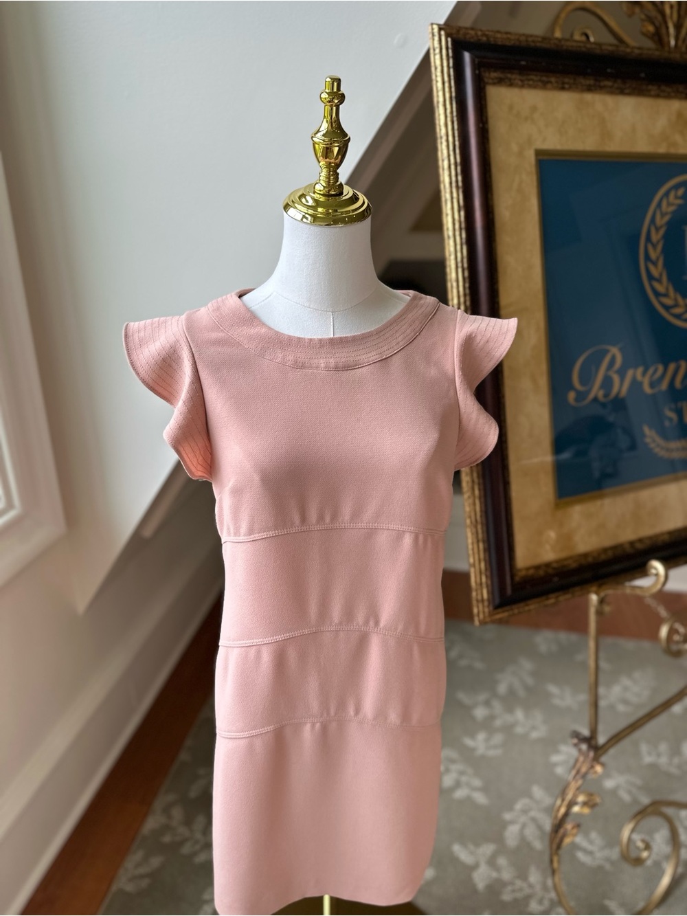 Ann Taylor Pink Ruffle Sleeve sz 2P